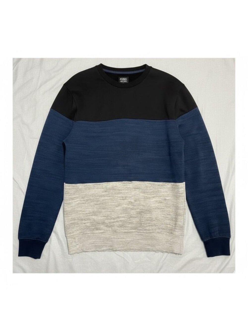 Rebel‎ Star colorblocked heathered crewneck men's sweatshirt Medium